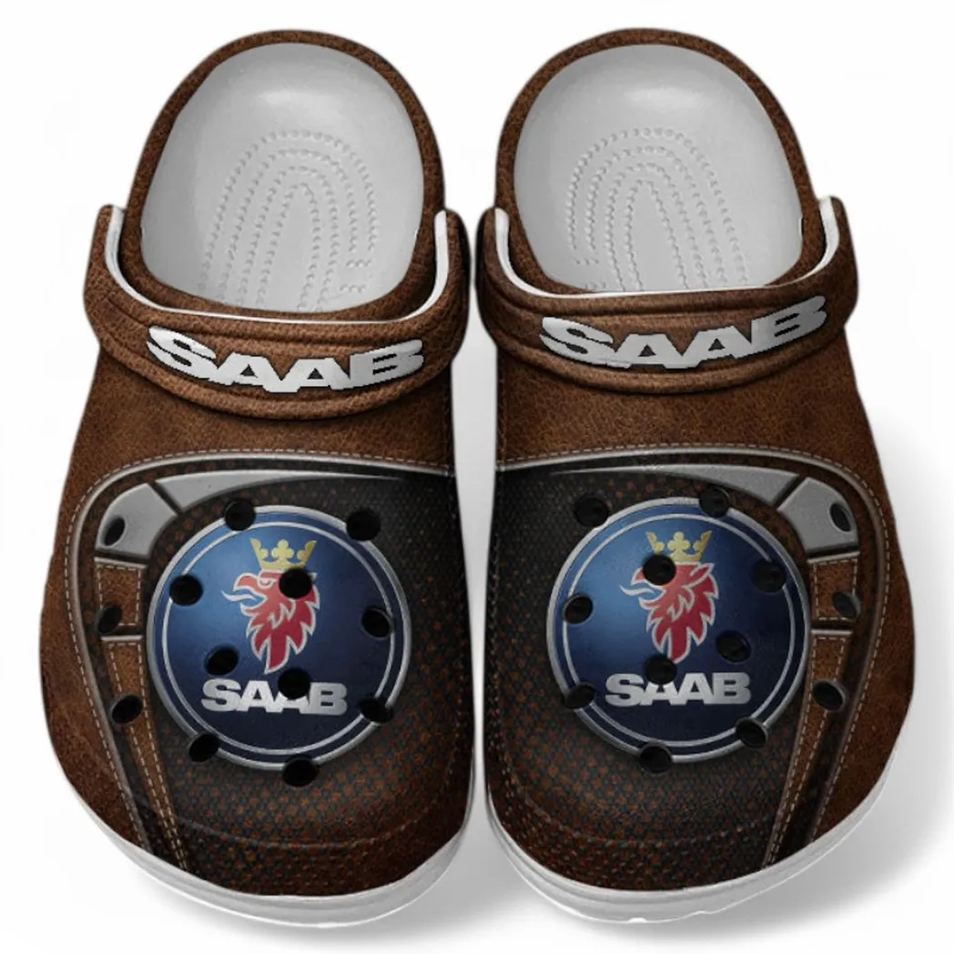 Saab Crocs Sandals For Men Women, Gift For Saab Fan CAR177031425567 - Brown
