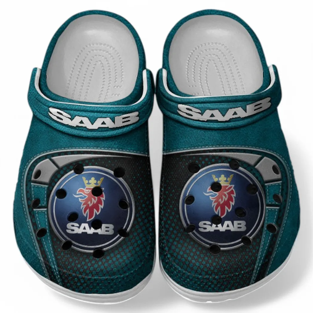 Saab Crocs Sandals For Men Women, Gift For Saab Fan CAR177031425567 - Cyan