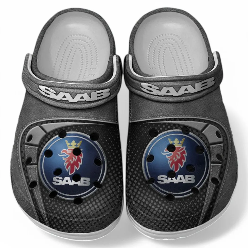 Saab Crocs Sandals For Men Women, Gift For Saab Fan CAR177031425567 - Gray