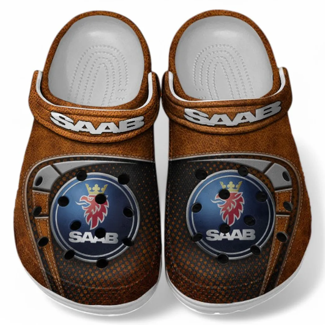 Saab Crocs Sandals For Men Women, Gift For Saab Fan CAR177031425567 - Orange