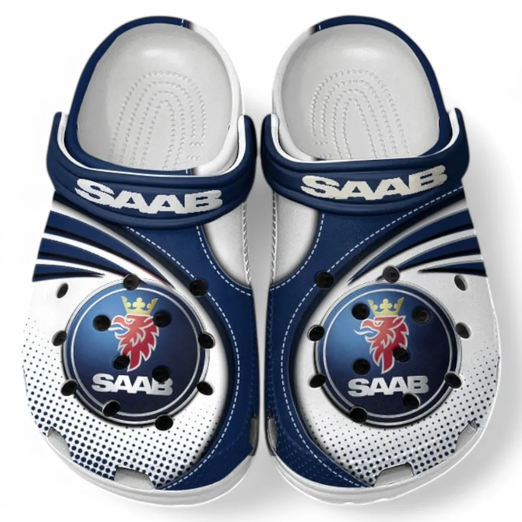 Saab Crocs Sandals For Men Women, Gift For Saab Fan CAR181031525735 - Blue