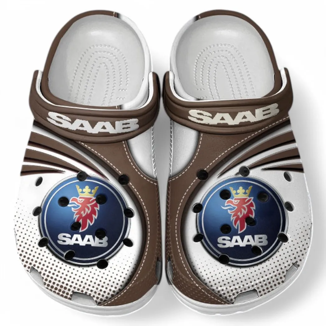 Saab Crocs Sandals For Men Women, Gift For Saab Fan CAR181031525735 - Brown