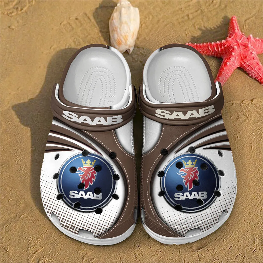 saab crocs sandals for men women gift for saab fan car181031525735 brown egg4g