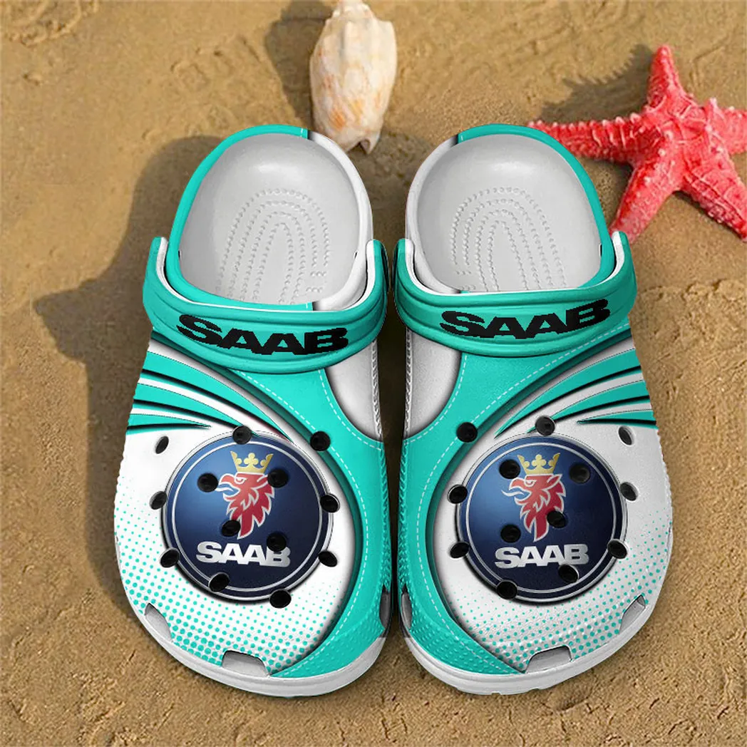 saab crocs sandals for men women gift for saab fan car181031525735 cyan