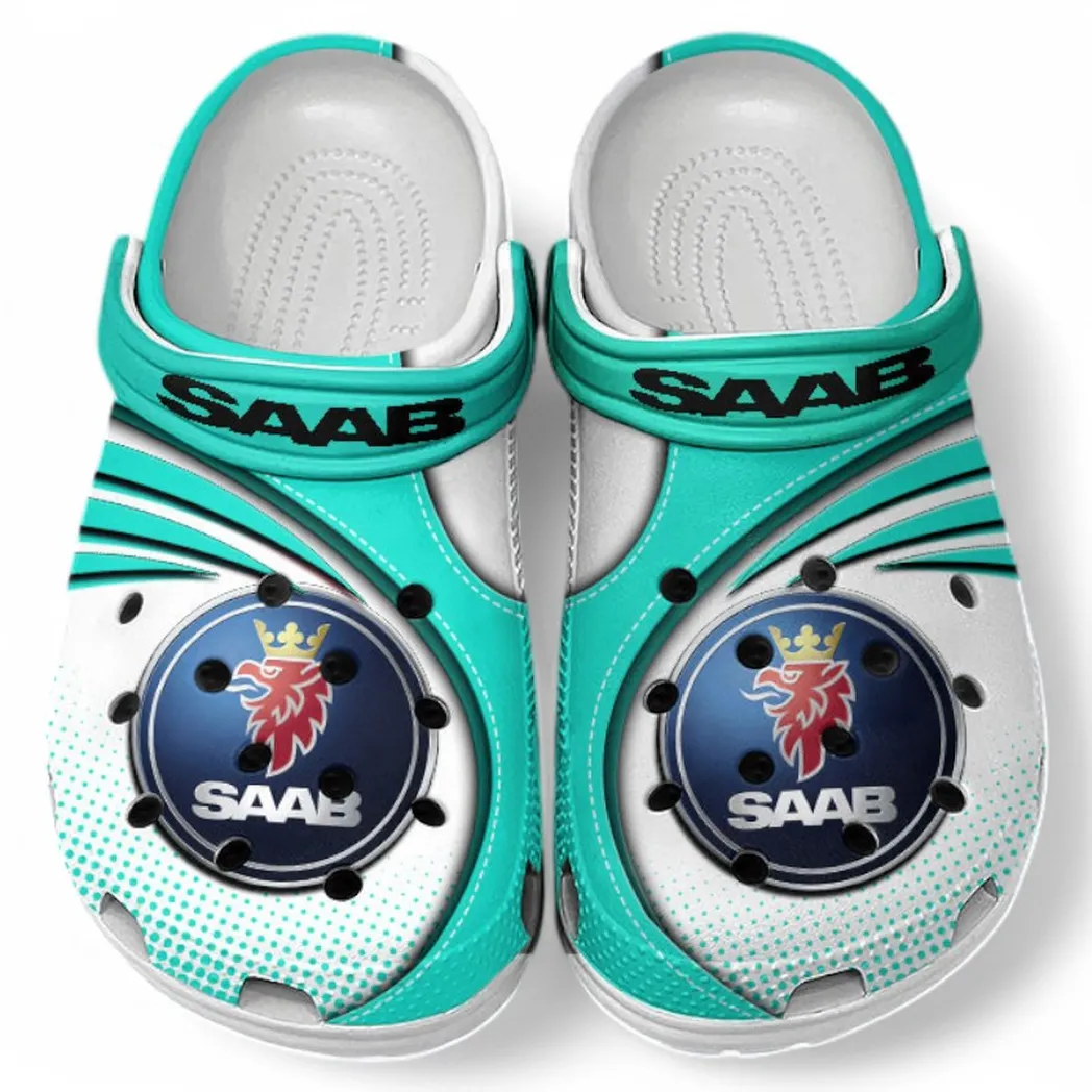 Saab Crocs Sandals For Men Women, Gift For Saab Fan CAR181031525735 - Cyan
