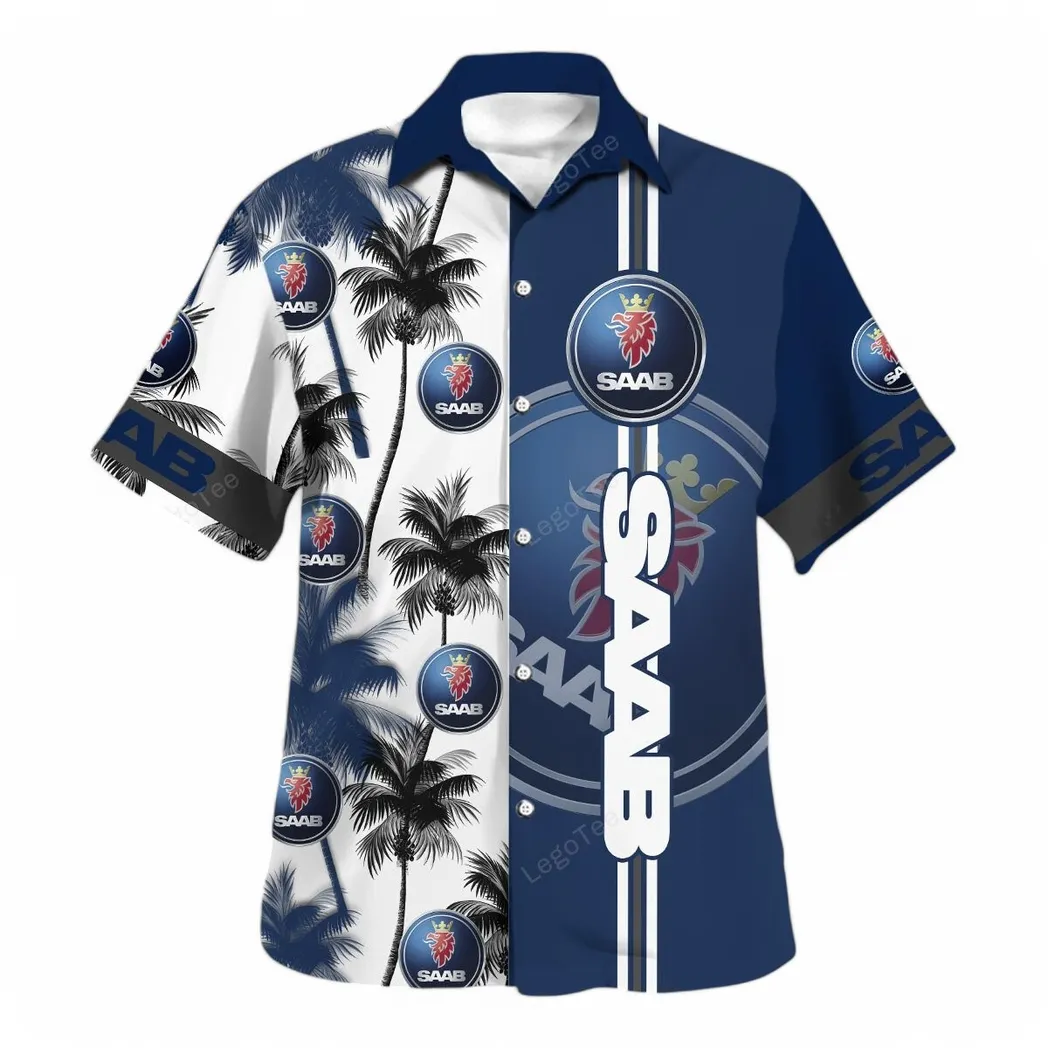 saab hawaiian shirt for men gift for saab lovers gift for him husband boyfriend car143021125052 3eme4