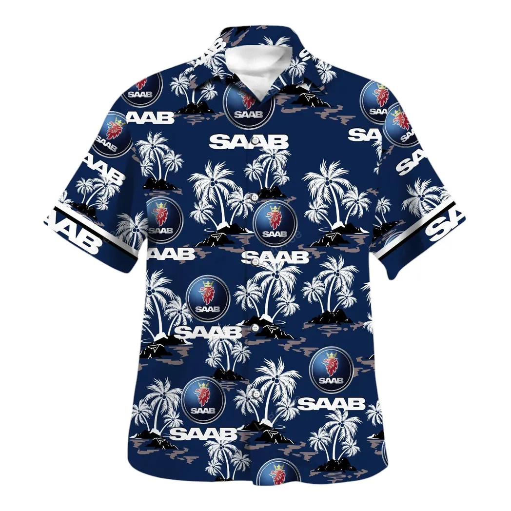 saab hawaiian shirt for men gift for saab lovers gift for him husband boyfriend car144021125532 2 ycmnu