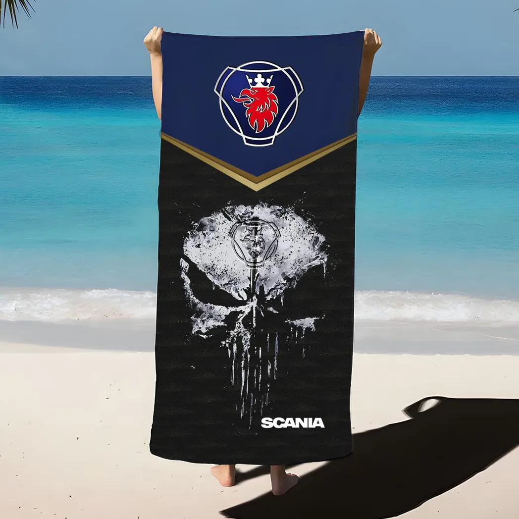 scania beach towel gift for scania lovers gift for him husband boyfriend car17302252559 o1zbp