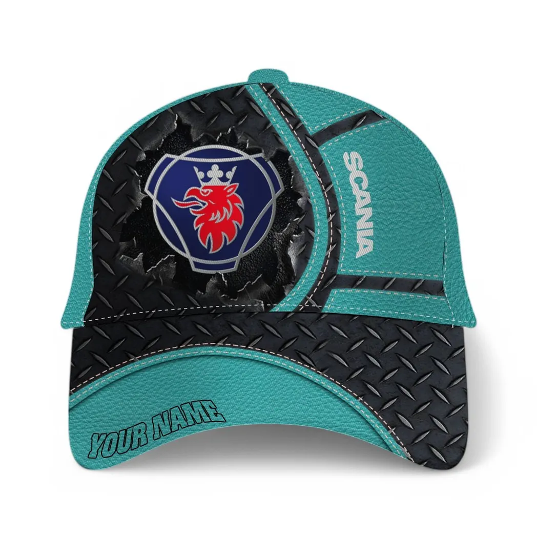 Scania Classic Cap, Gift For Scania Lovers, Gift For Him, Husband, Boyfriend - Cyan CAR49021825066-2