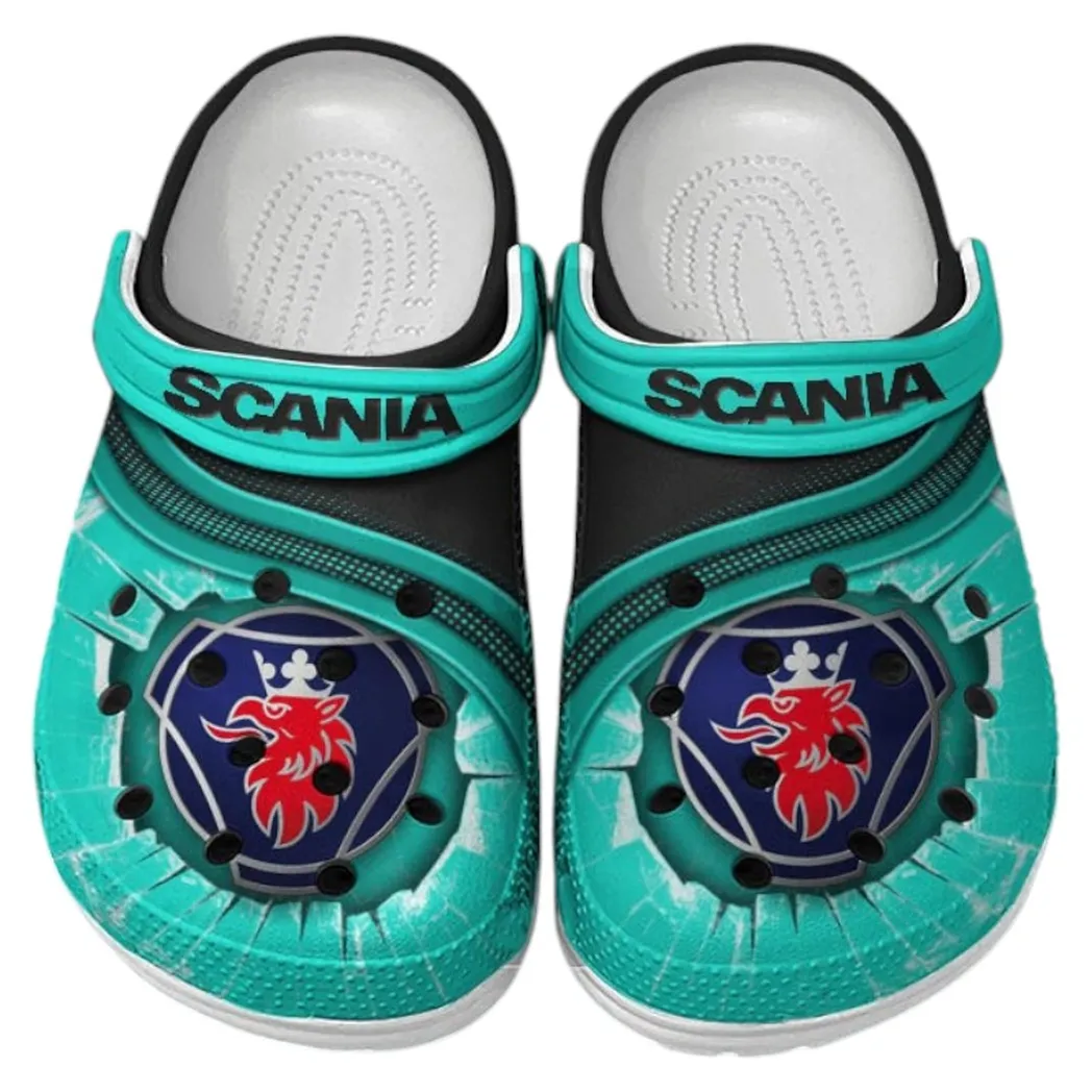 Scania Crocs Clogs Men Women, Gift For Scania Fan CAR188032025136 - Cyan
