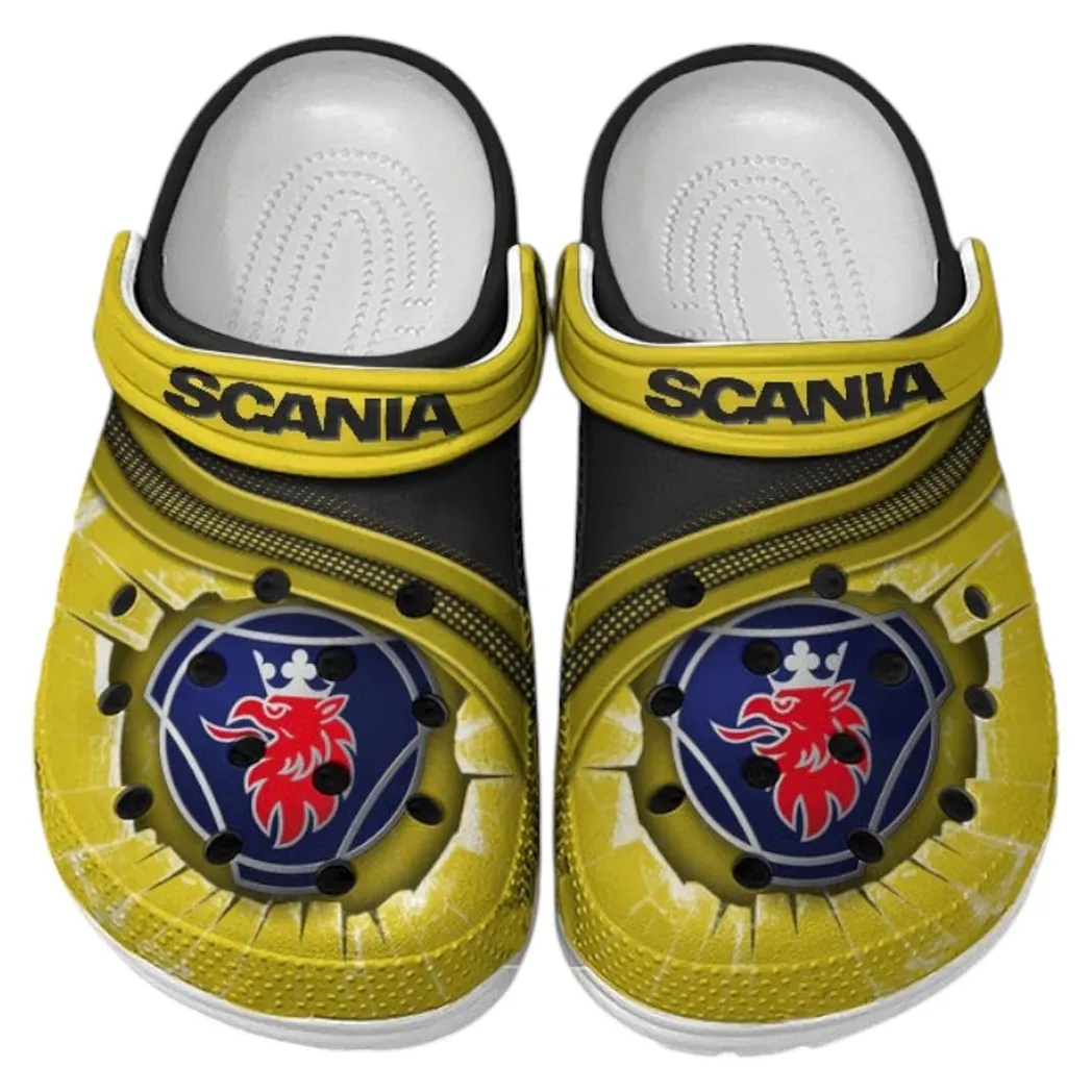 Scania Crocs Clogs Men Women, Gift For Scania Fan CAR188032025136 - Yellow