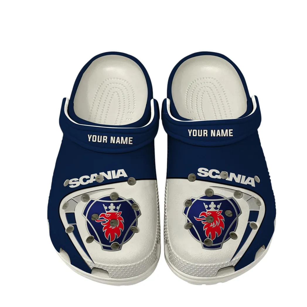 Scania Crocs, Gift For Scania Lover, Gift For Him, Husband, Boyfriend CAR16802262559 - White
