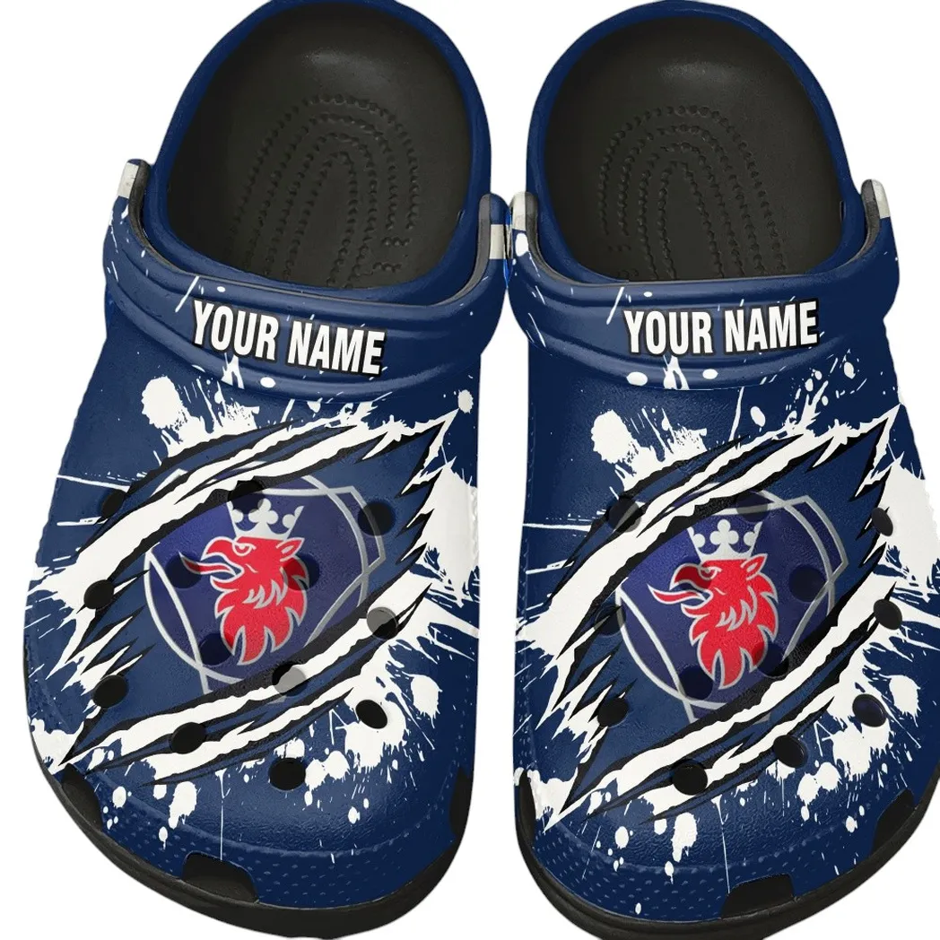 Scania Crocs, Gift For Scania Lovers, Gift For Him, Husband, Boyfriend CAR15303042525 - Black