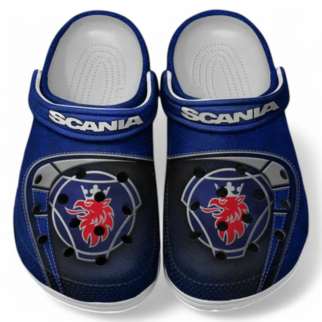 Scania Crocs Sandals For Men Women, Gift For Scania Fan CAR177031425593 - Blue