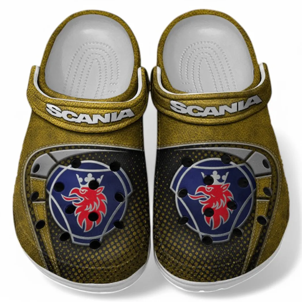 scania crocs sandals for men women gift for scania fan car177031425593 yellow 209cs