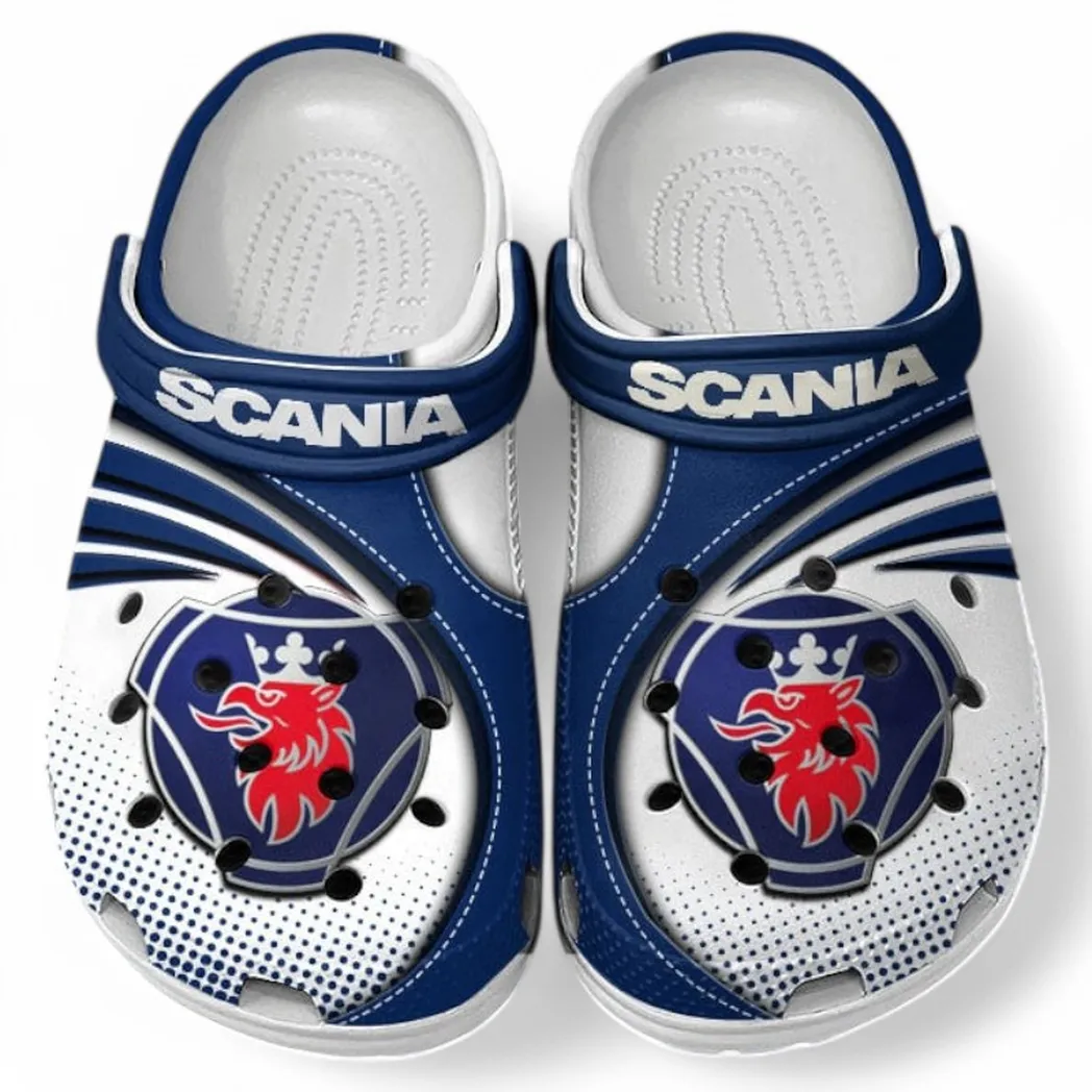 Scania Crocs Sandals For Men Women, Gift For Scania Fan CAR181031525728 - Blue