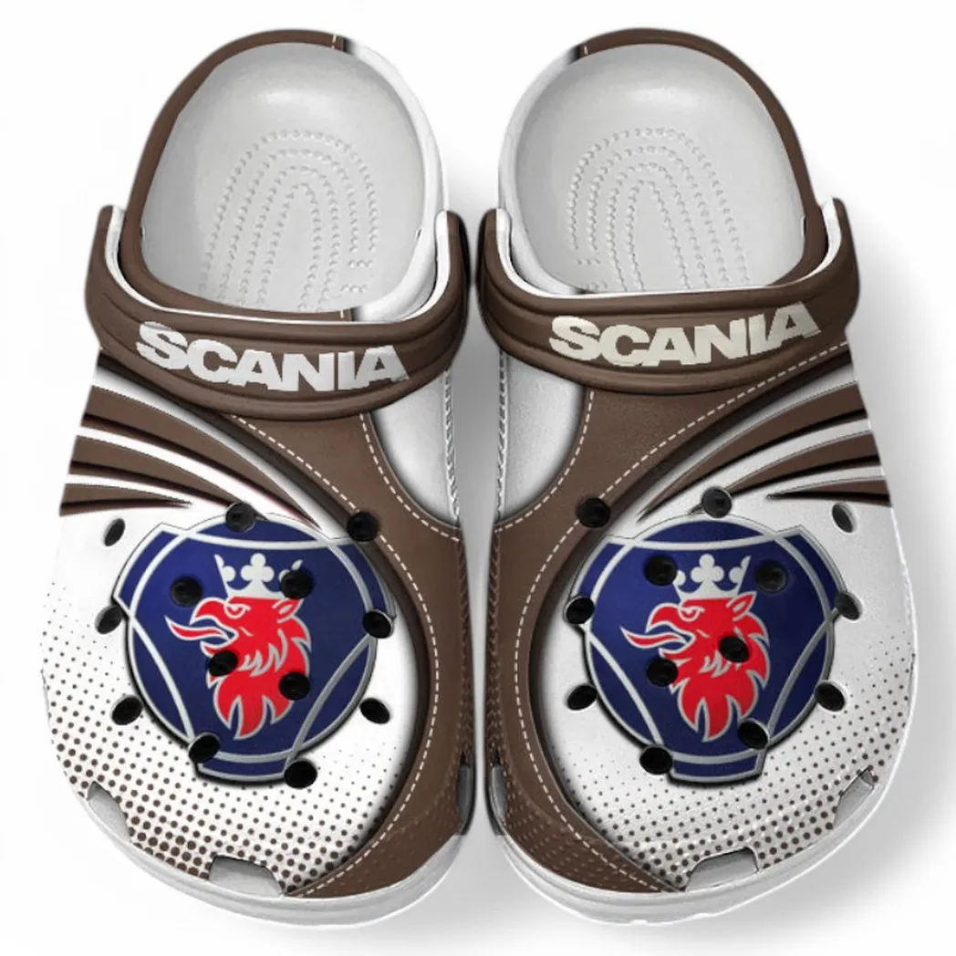 Scania Crocs Sandals For Men Women, Gift For Scania Fan CAR181031525728 - Brown