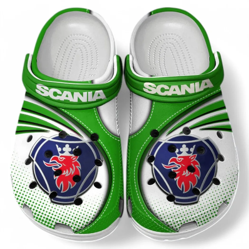 Scania Crocs Sandals For Men Women, Gift For Scania Fan CAR181031525728 - Green