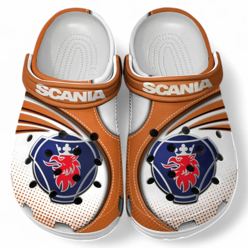 scania crocs sandals for men women gift for scania fan car181031525728 orange