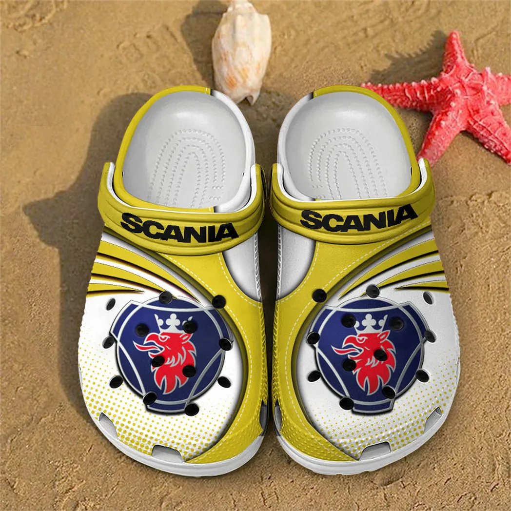 scania crocs sandals for men women gift for scania fan car181031525728 yellow okms3