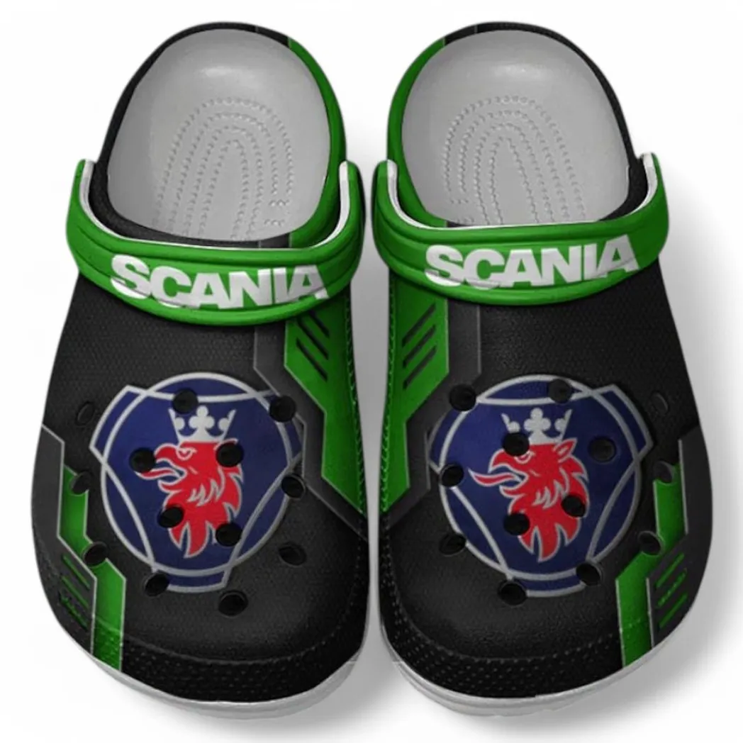 Scania Crocs Shoes, Clogs Men Women, Gift For Scania Fan CAR185031525235 - Green