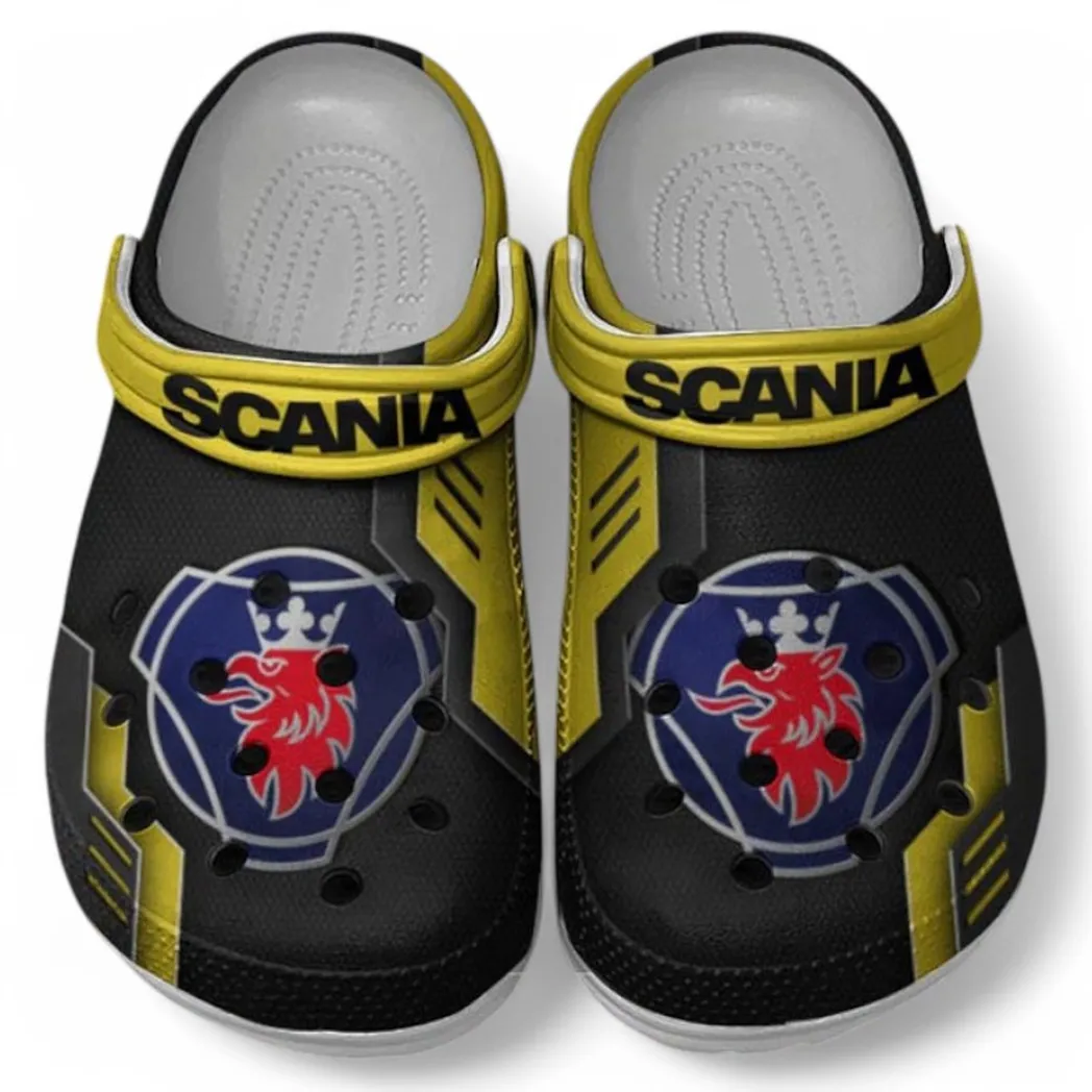 Scania Crocs Shoes, Clogs Men Women, Gift For Scania Fan CAR185031525235 - Yellow