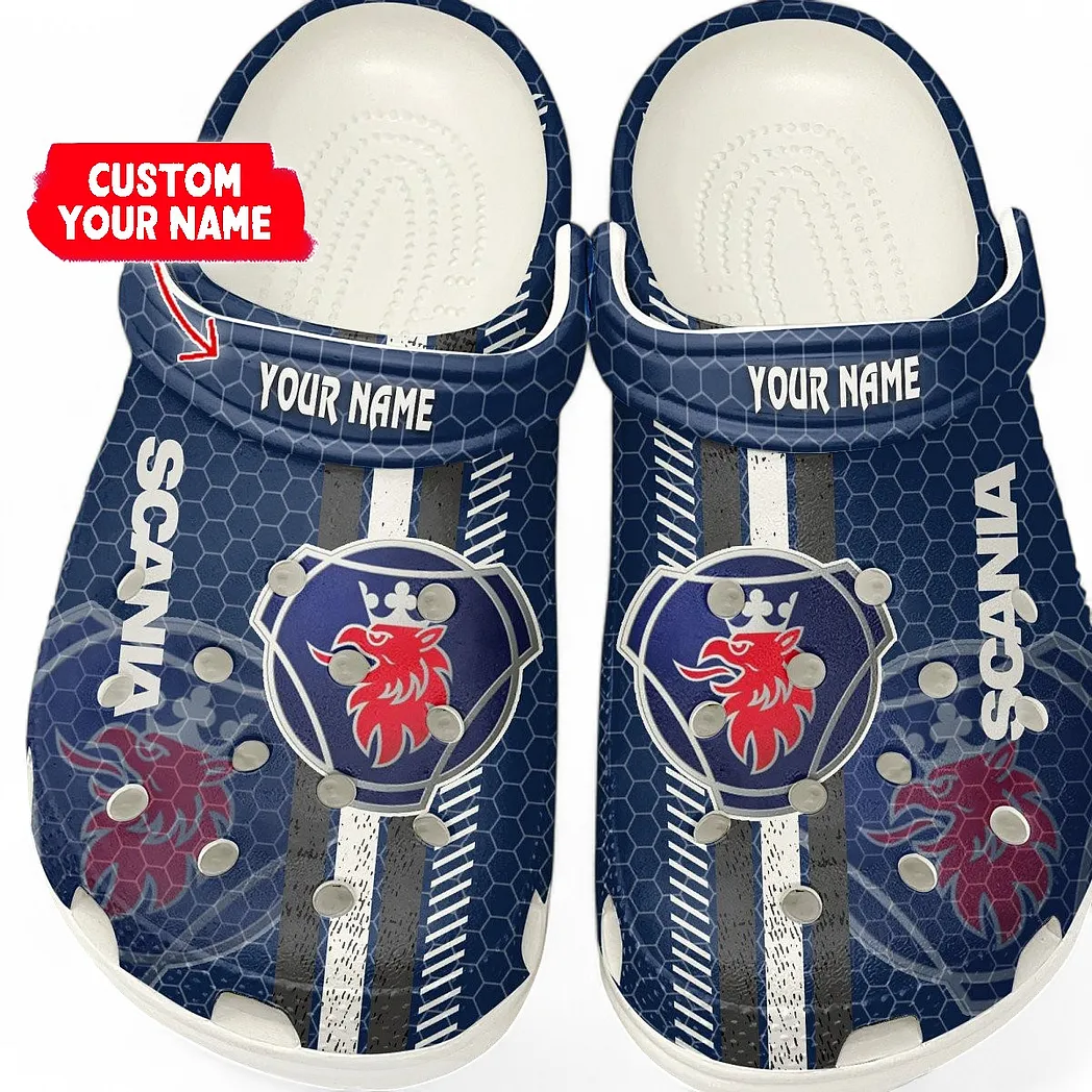 scania crocs shoes gift for scania lovers birthday gift for husband boyfriend car82022025650 white lkzqk