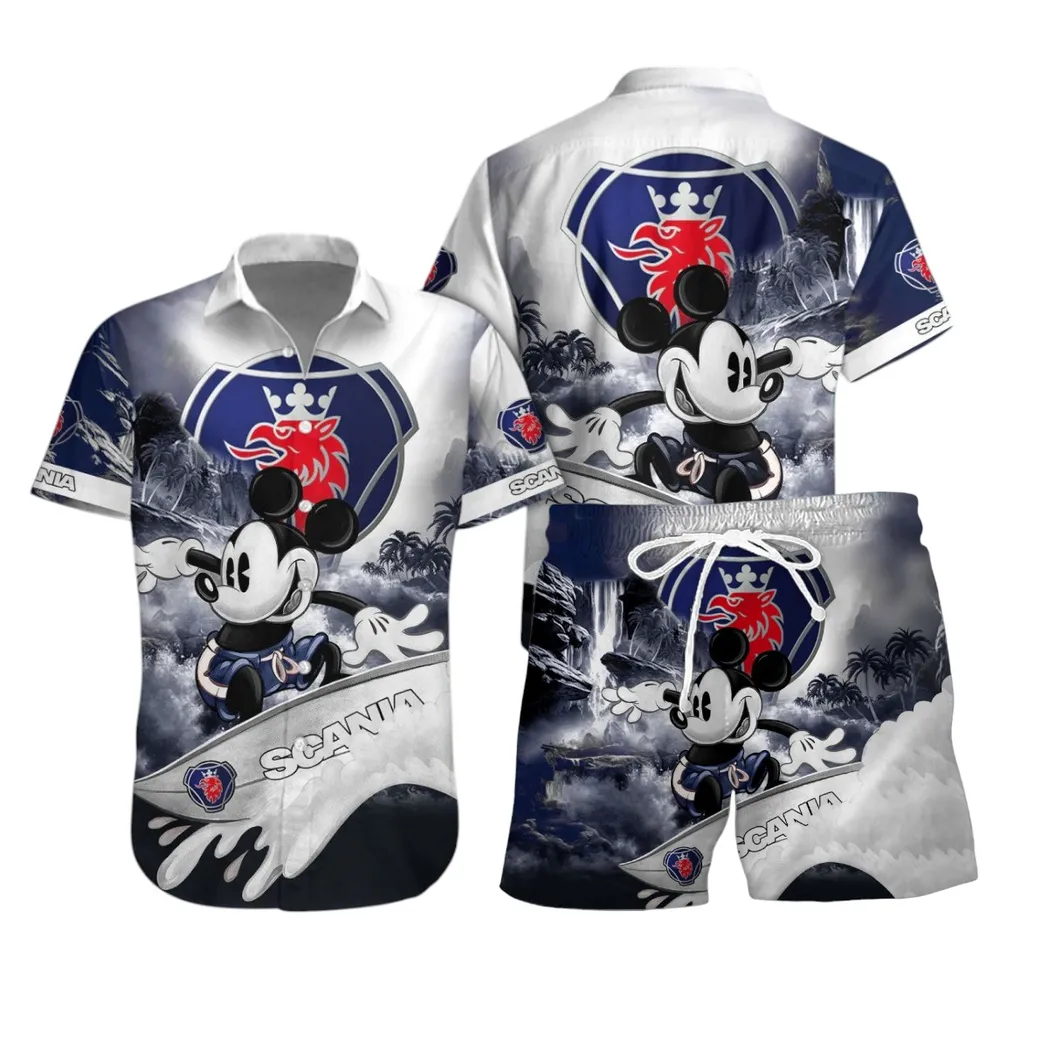 Scania Hawaiian Shirt Set, Gift For Scania Lovers, Gift For Him, Husband, Boyfriend CAR53030625103