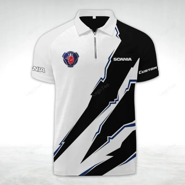 scania zipper polo shirt gift for scania lovers gift for gift for him husband boyfriend car128021025044 uogbc