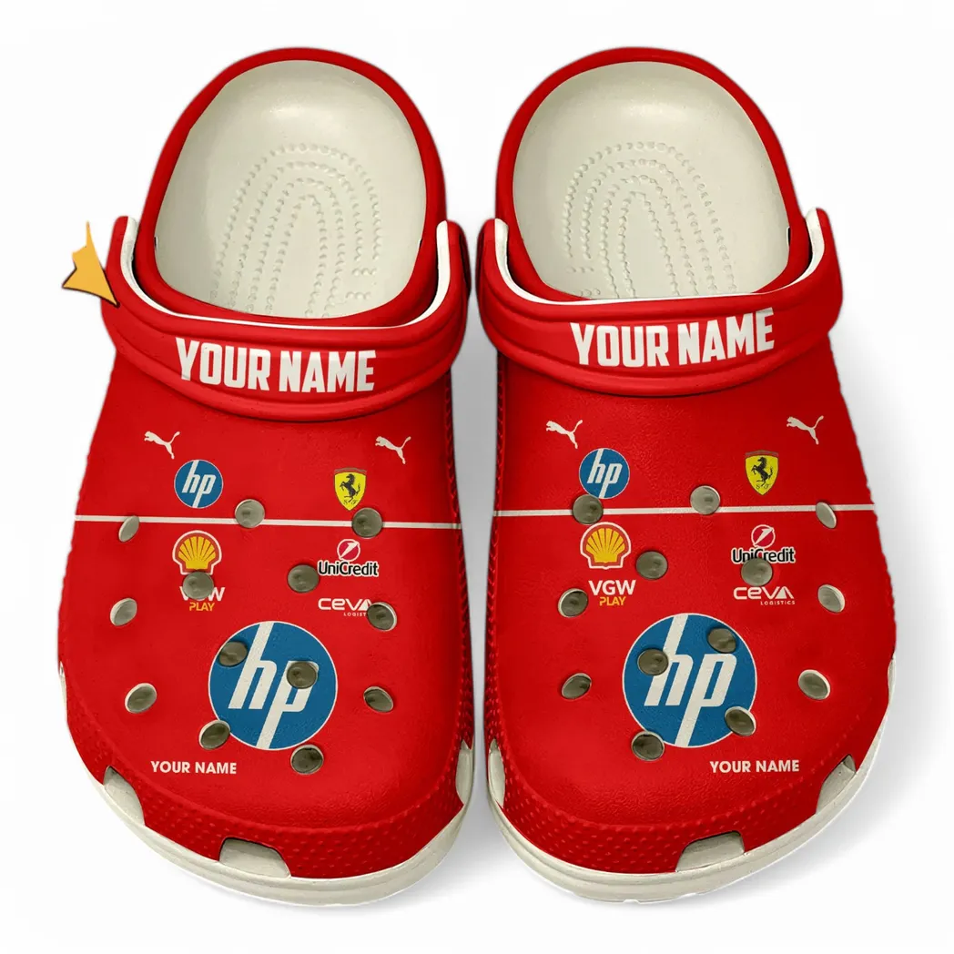 Scuderia Ferrari Crocs, All Over Print Crocs Scuderia Ferrari - White CAR41704092506