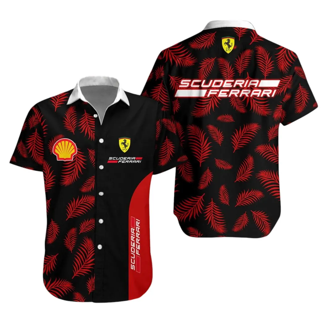 scuderia ferrari hawaiian shirt for men all over print hawaiian shirt scuderia ferrari car40304082500 lu0an