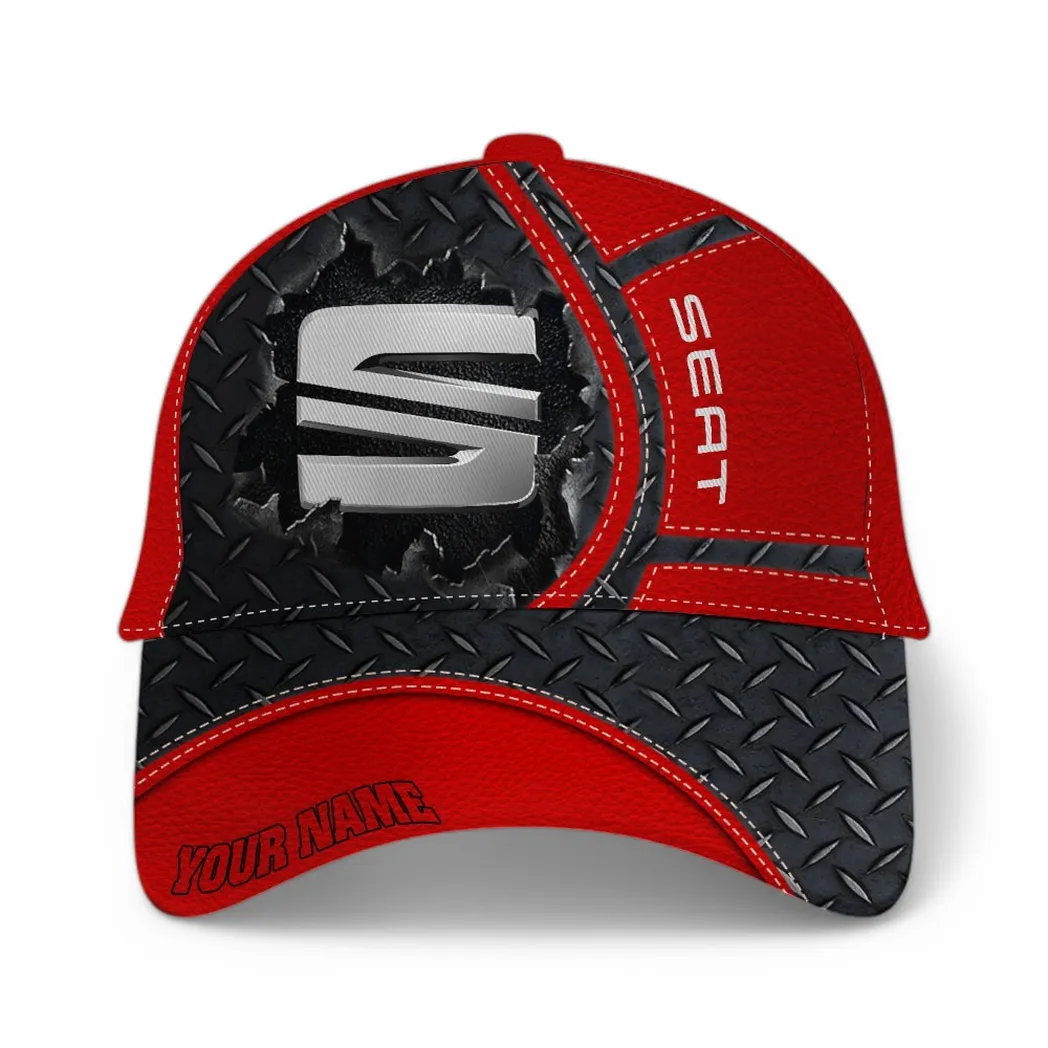 Seat Classic Cap, Gift For Seat Lovers, Gift For Him, Husband, Boyfriend - Red CAR49021825067-6