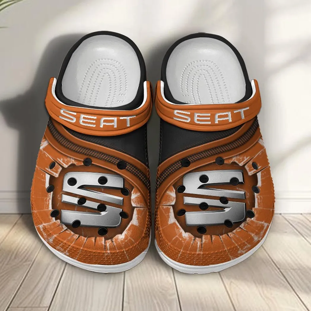 seat crocs clogs men women gift for seat fan car188032025186 orange