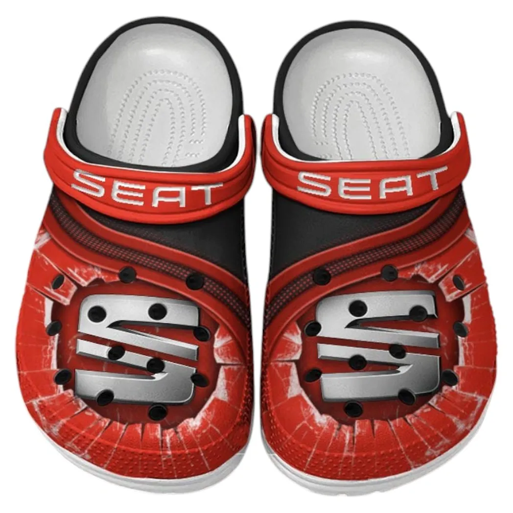 Seat Crocs Clogs Men Women, Gift For Seat Fan CAR188032025186 - Red