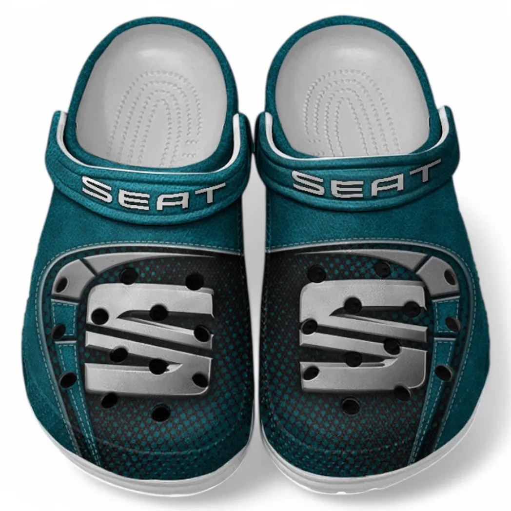 Seat Crocs Sandals For Men Women, Gift For Seat Fan CAR177031425618 - Cyan