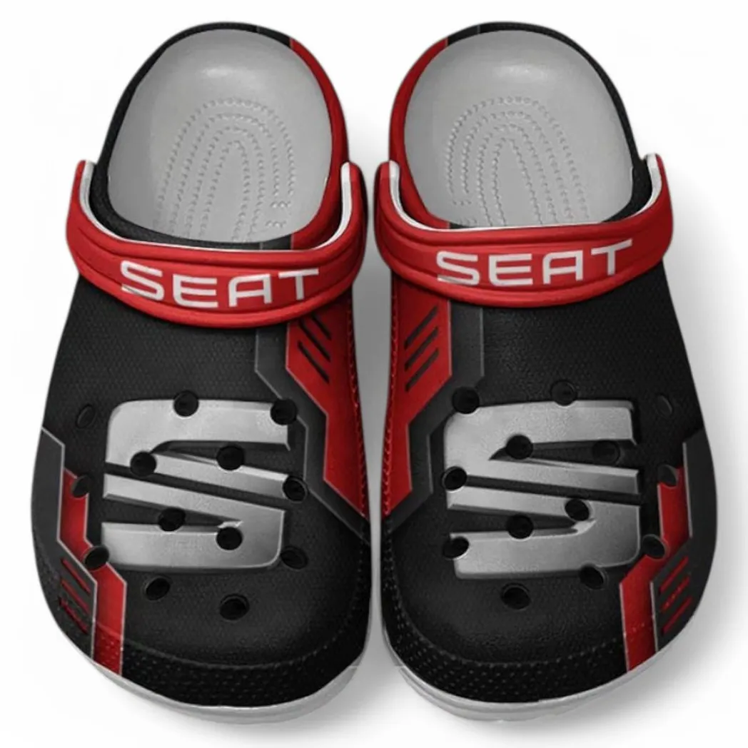 Seat Crocs Shoes, Clogs Men Women, Gift For Seat Fan CAR185031525278 - Red