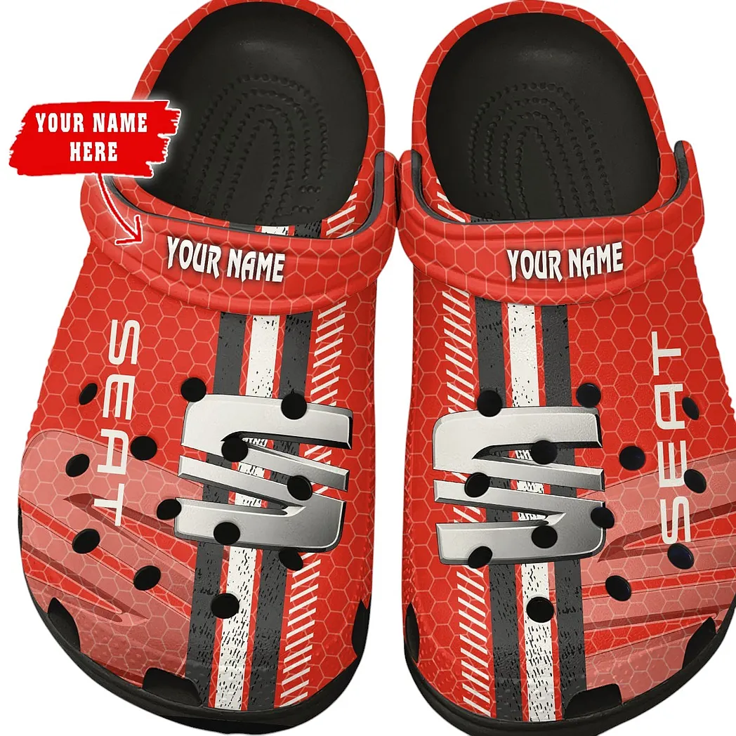 seat crocs shoes gift for seat lovers birthday gift for husband boyfriend car82022025651 black tryia