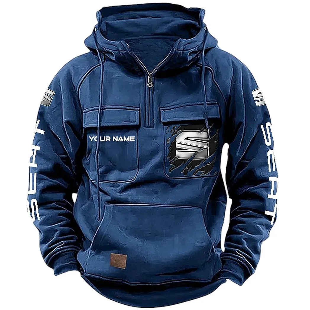 seat hoodie tactical quarter zip gift for seat lovers car164022425169 dark blue k0ysn