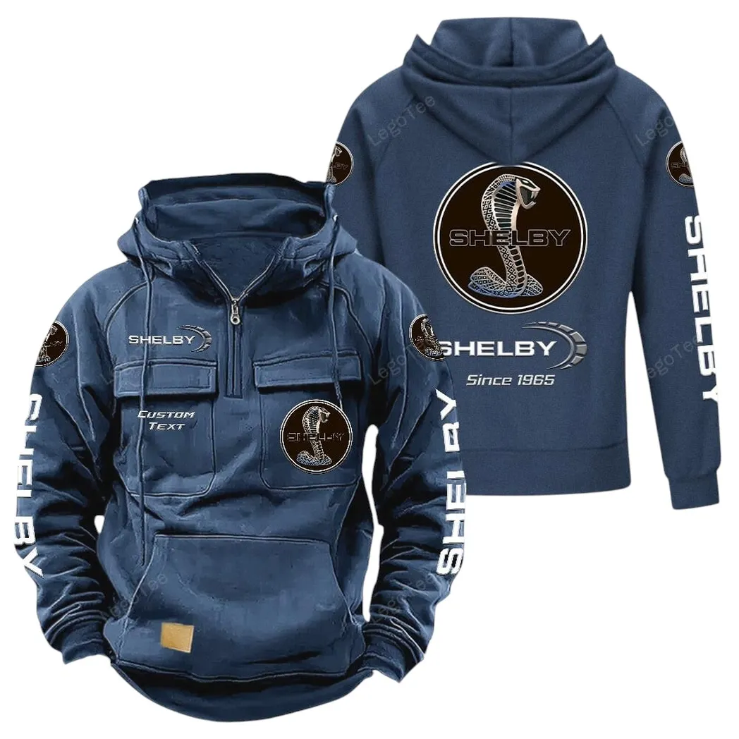 shelby american tactical quarter zip hoodie gift for shelby american lovers gift for him husband boyfriend dark blue car96021425707 3 pzgdn