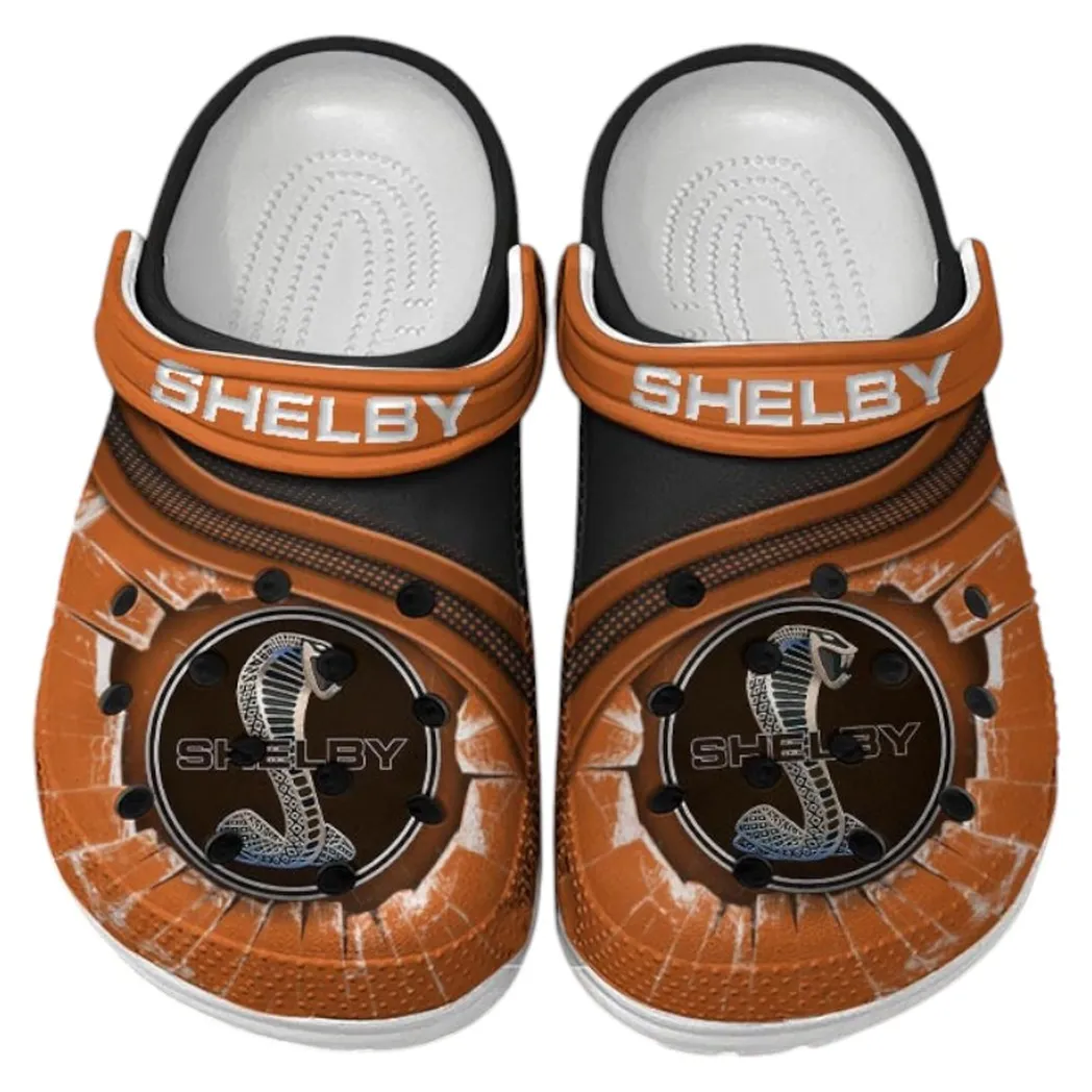 shelby crocs clogs men women gift for shelby fan car188032025181 orange nascm