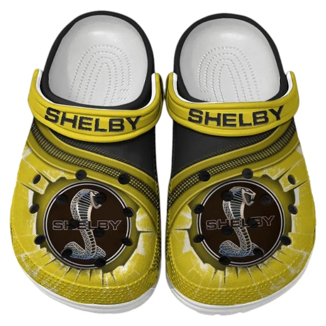 Shelby Crocs Clogs Men Women, Gift For Shelby Fan CAR188032025181 - Yellow