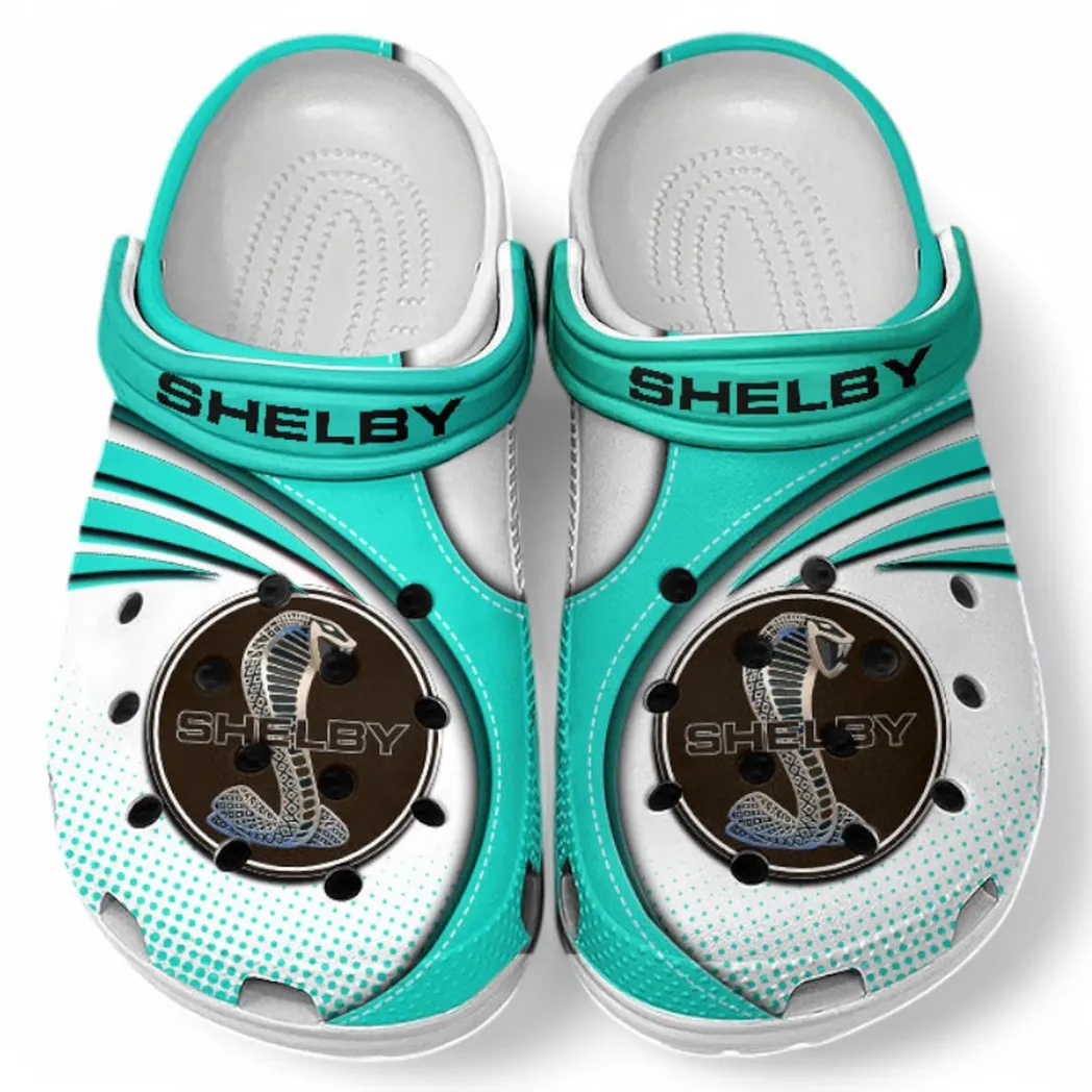Shelby Crocs Sandals For Men Women, Gift For Shelby Fan CAR181031525721 - Cyan