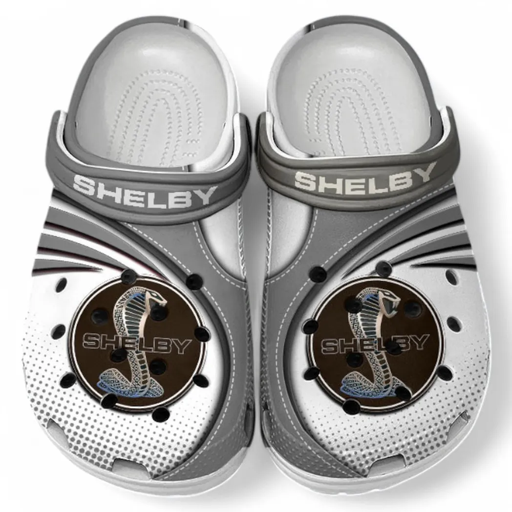 Shelby Crocs Sandals For Men Women, Gift For Shelby Fan CAR181031525721 - Gray