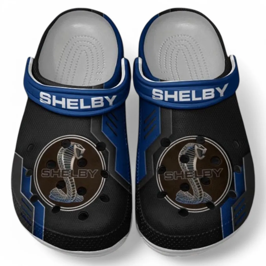 Shelby Crocs Shoes, Clogs Men Women, Gift For Shelby Fan CAR185031525244 - Blue