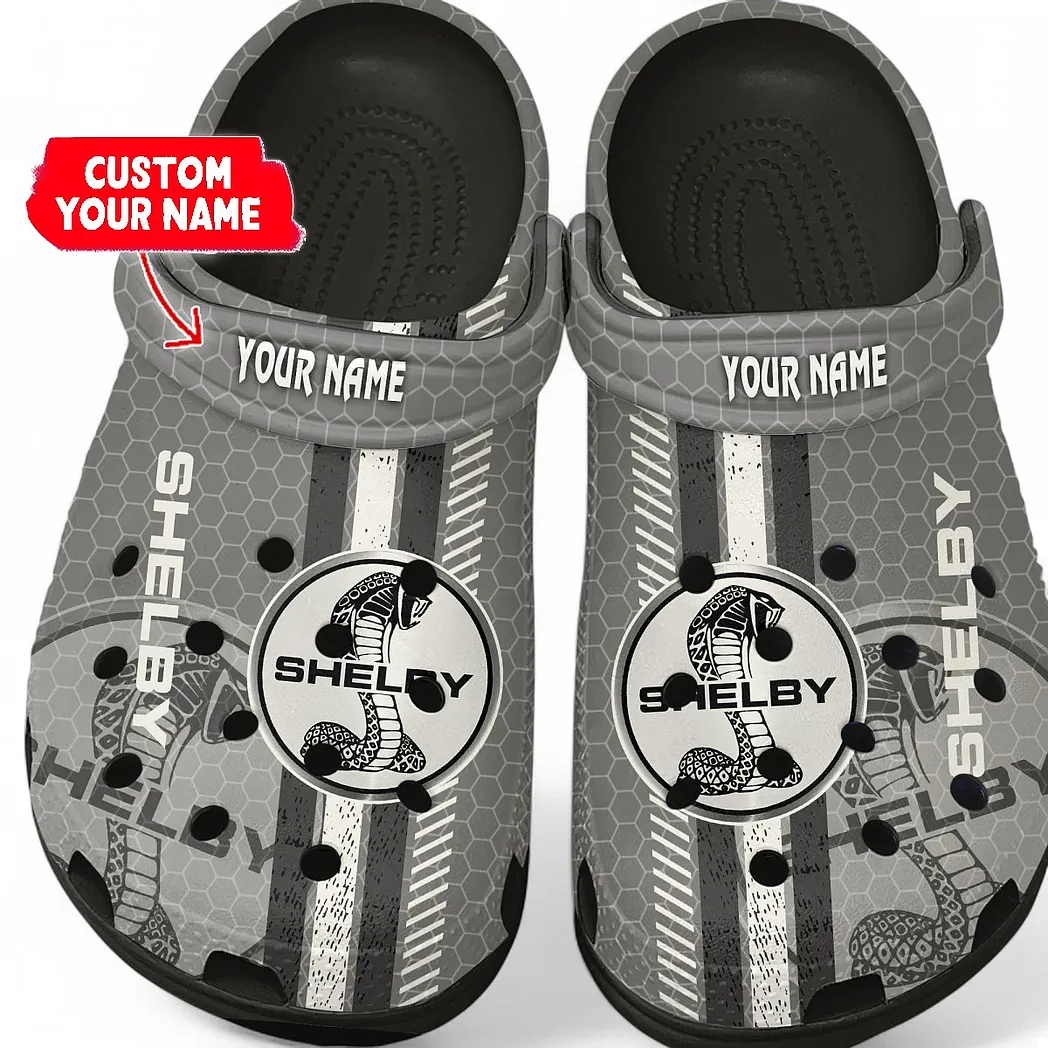 shelby crocs shoes gift for shelby lovers birthday gift for husband boyfriend car82022025592 black yvii3