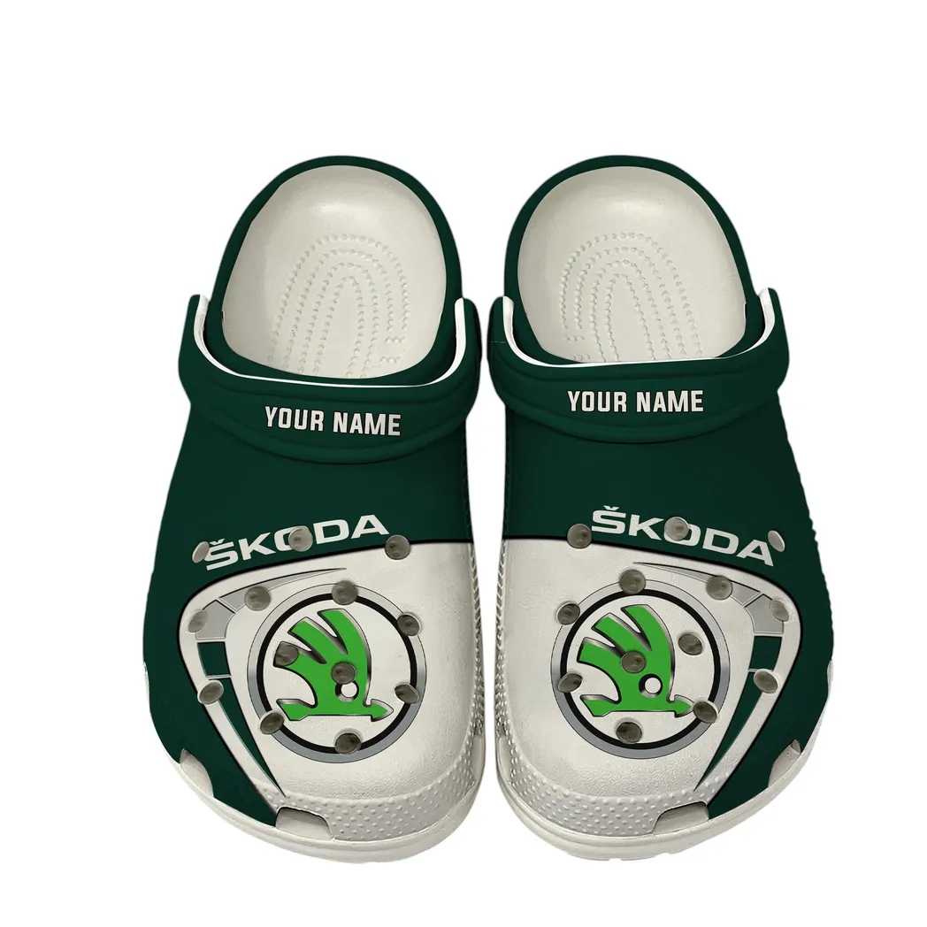Skoda Crocs, Gift For Skoda Lover, Gift For Him, Husband, Boyfriend CAR16802262561 - White
