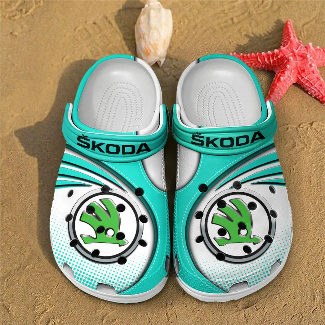 skoda crocs sandals for men women gift for skoda fan car181031525729 cyan egqqq