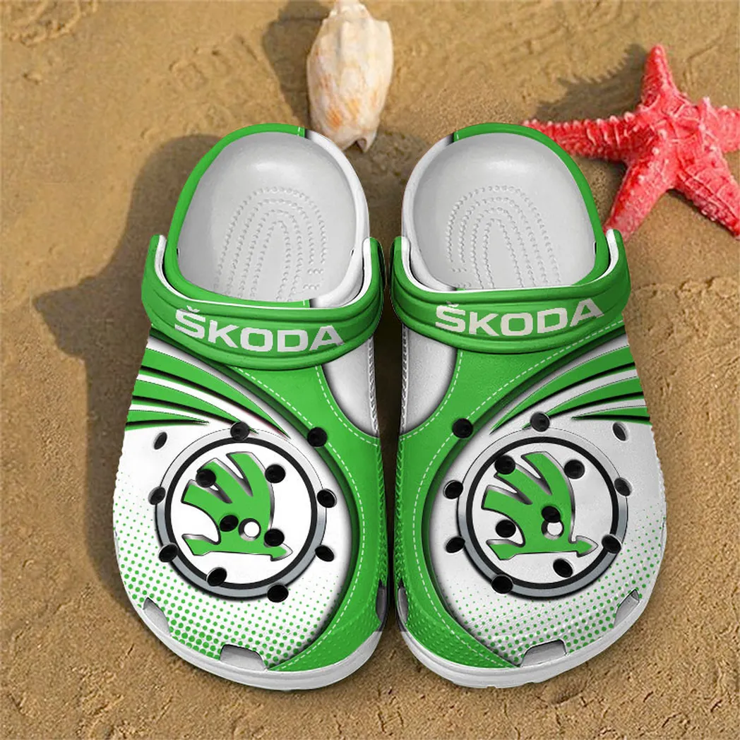 skoda crocs sandals for men women gift for skoda fan car181031525729 green