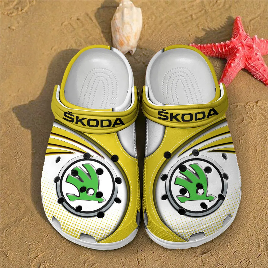 skoda crocs sandals for men women gift for skoda fan car181031525729 yellow lz9aa