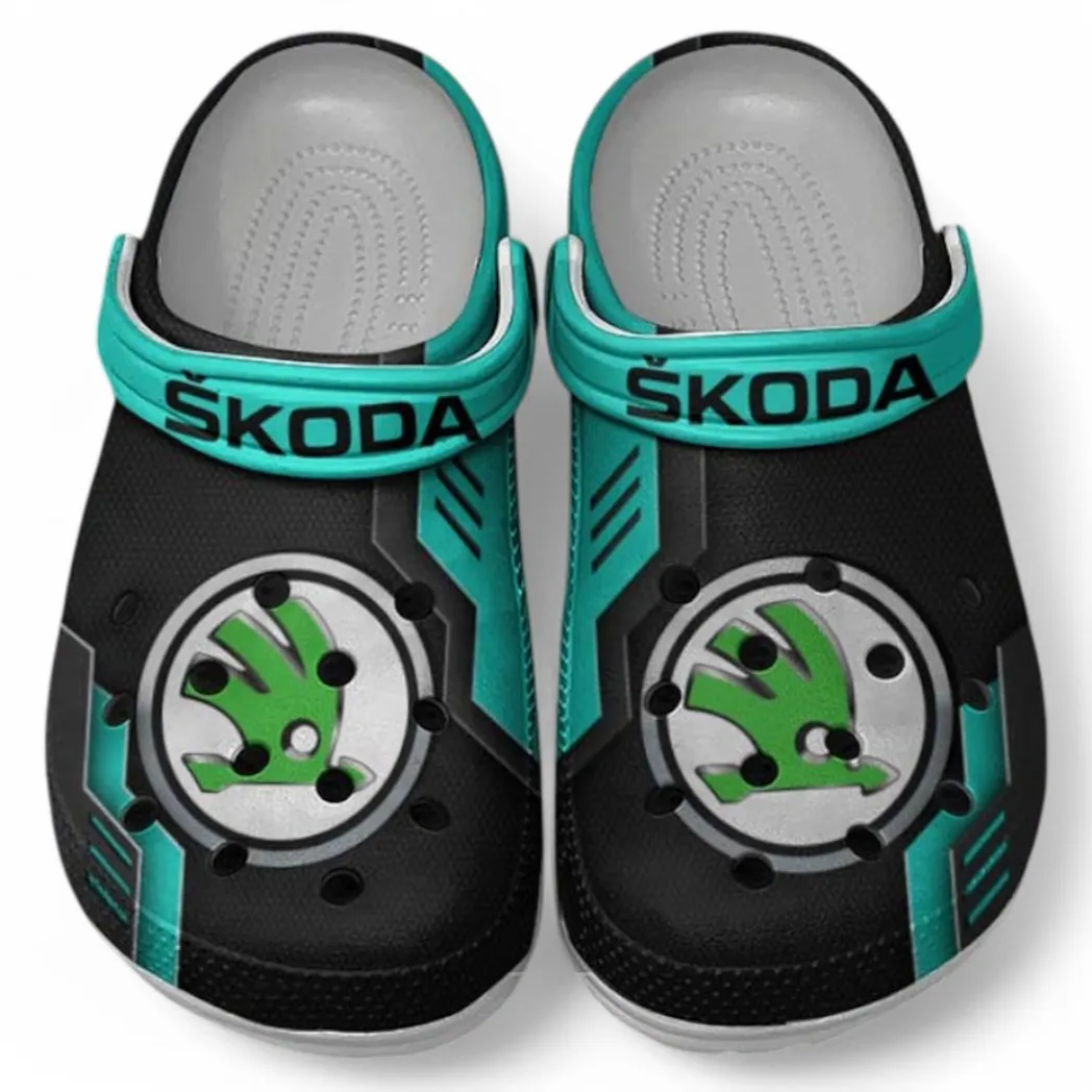 skoda crocs shoes clogs men women gift for skoda fan car185031525252 cyan 8szol